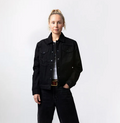 Phoenix Armored Women's Denim Motorcycle Jacket Black