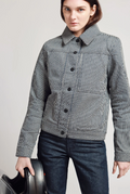 The District Motorcycle Jacket Hickory Stripe