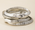 Snake Bracelet Stack Silver