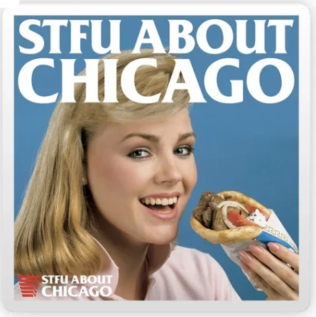 STFU About Chicago Stickers
