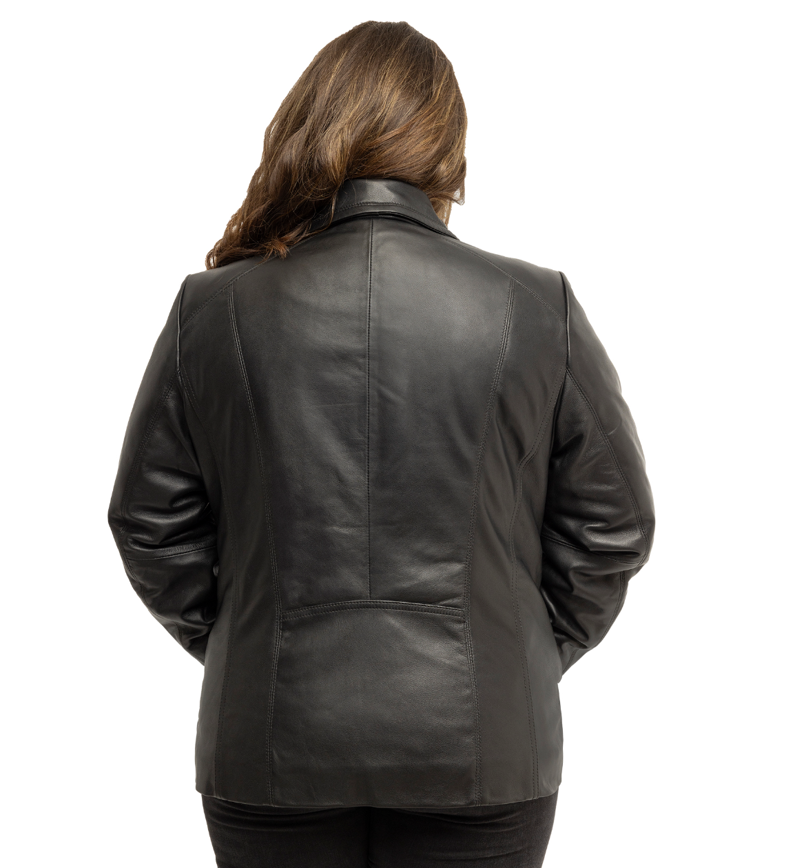 Imelda Lambskin Leather Zip Jacket