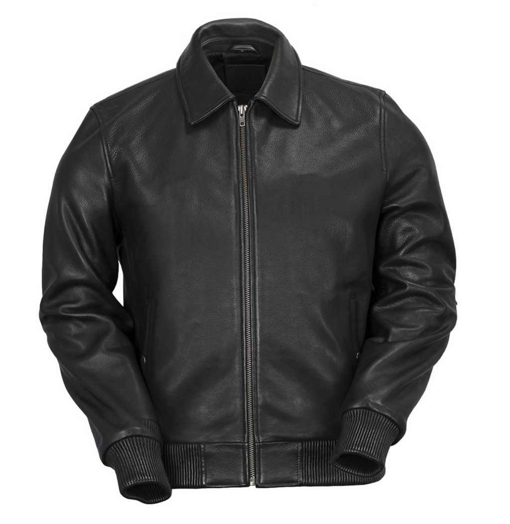 Castor Leather Bomber Jacket
