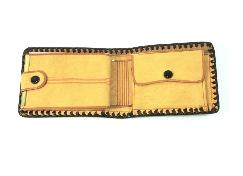 Tooled Horse Billfold Tan