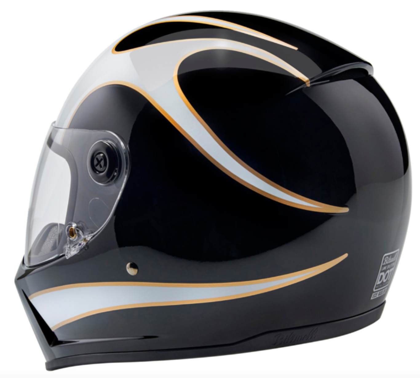 Lane Splitter Helmet 22.06 Black/White Flames