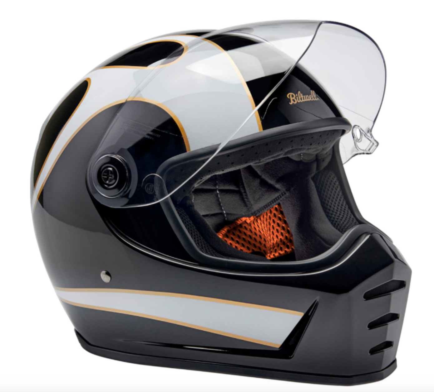 Lane Splitter Helmet 22.06 Black/White Flames