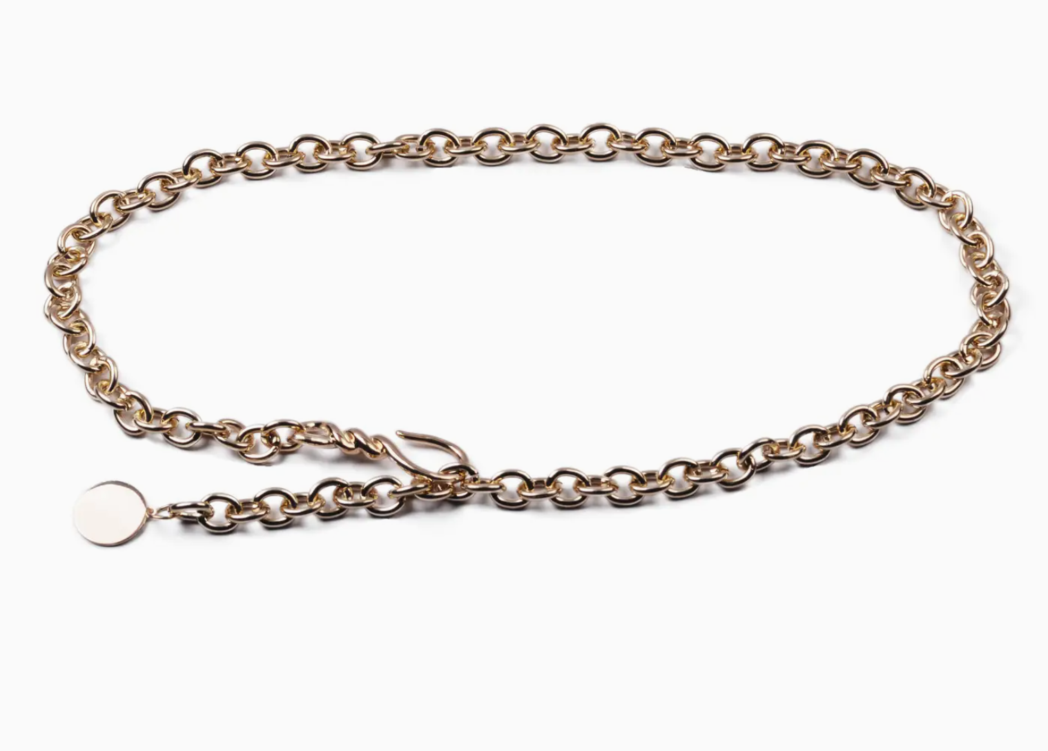 Thick Chain Belt Gold
