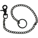 12" Wallet Chain With Hook Gun Metal