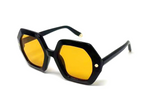 Gold Dot Hexagon Sunglasses