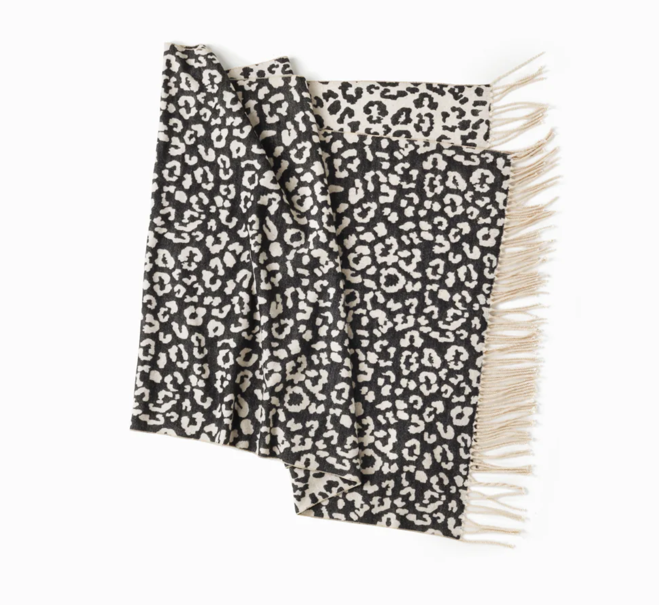 Soft Reversible Leopard Scarf