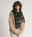 Ashbury Check Scarf Black