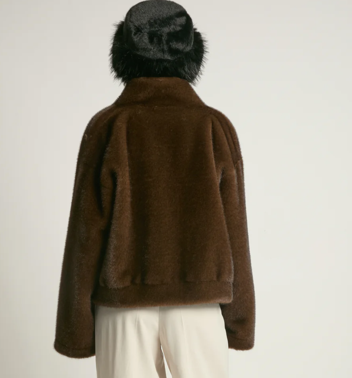 The Edge Fur Jacket Espresso