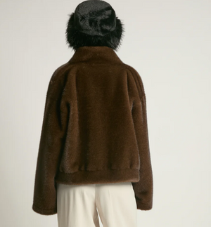 The Edge Fur Jacket Espresso