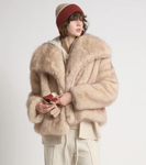 Ombra Fur Jacket Beige