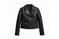 Joan Leather Crop Jacket Black