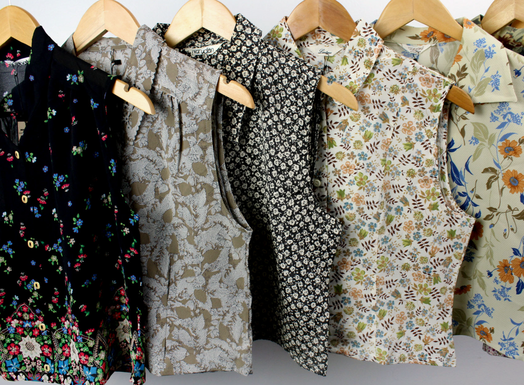 Reworked Sleeveless Button Up Blouse