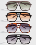 Square Retro Aviator Sunglasses