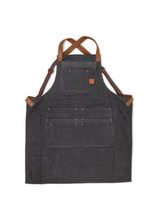 Waxed Canvas Shop Apron Black