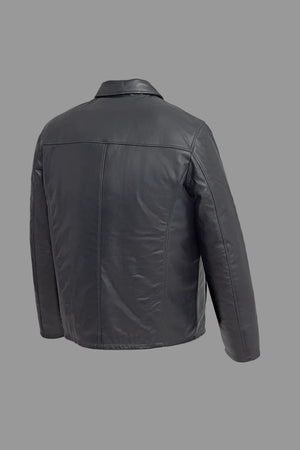 Tanders Leather Bomber Jacker Black
