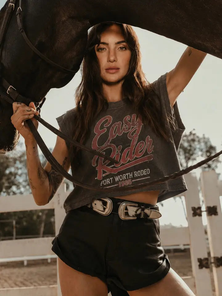 Easy Rider Muscle Crop Tee