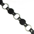 Ring Belt w/ Circular Cut-Outs Black