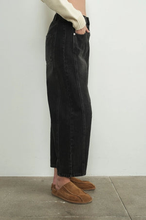 Crop Barrel Jeans Black