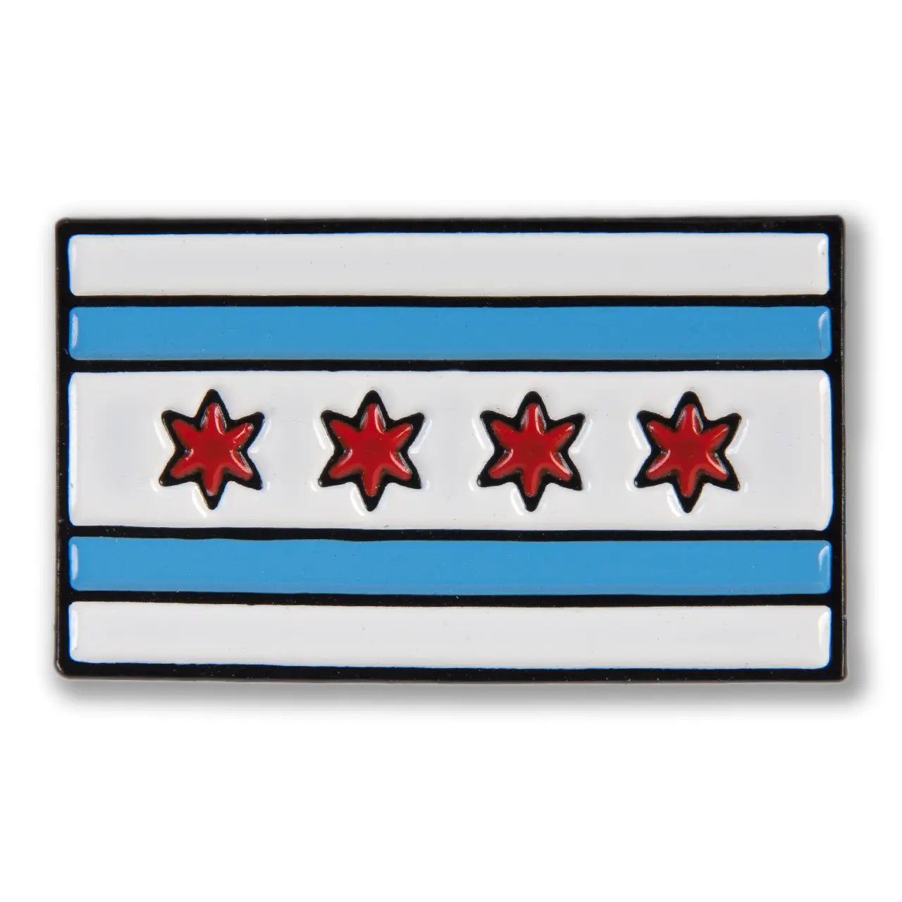 Chicago Flag Enamel Pin