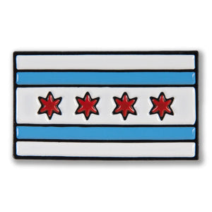 Chicago Flag Enamel Pin