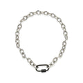 O Chain Silver With Black Carabiner