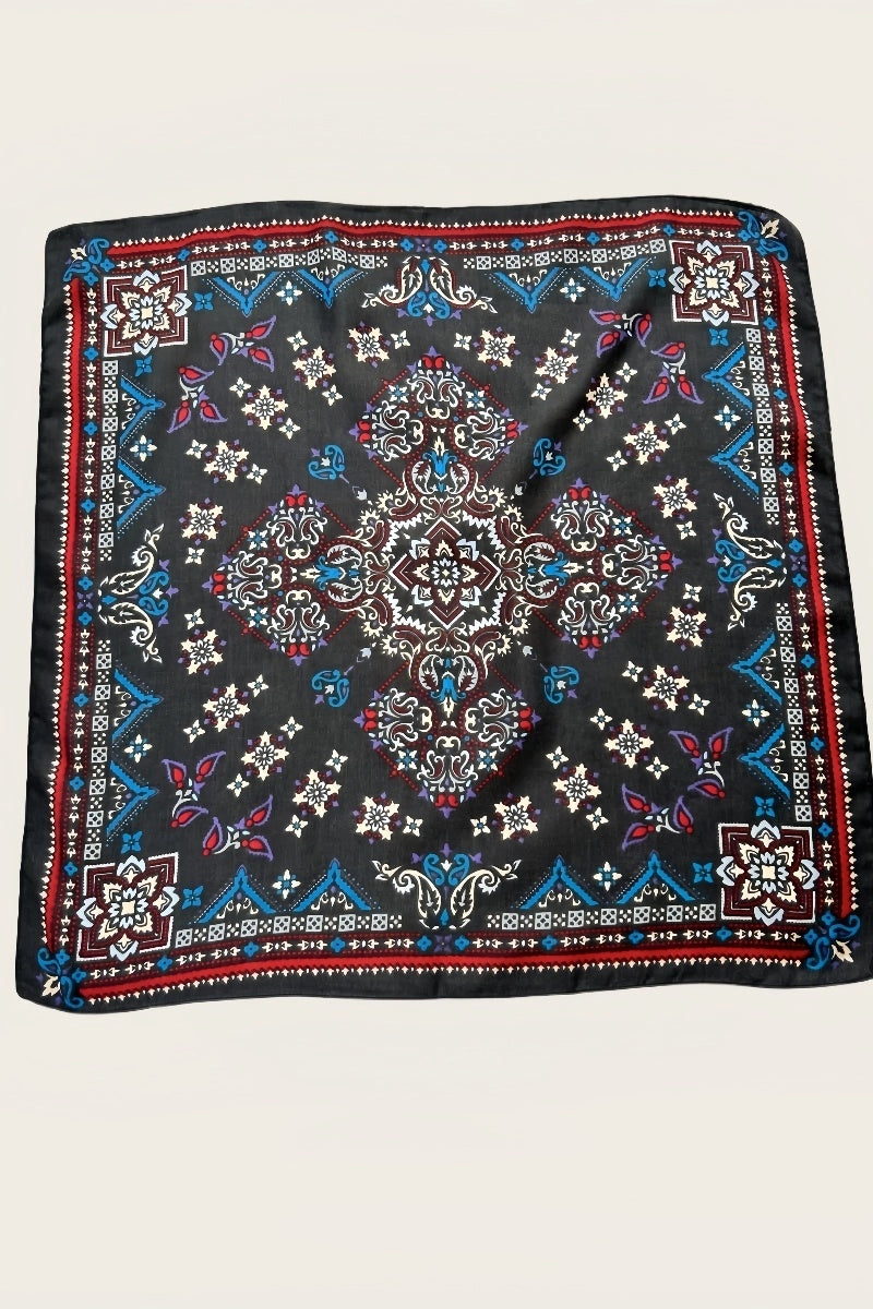 American Paisley Bandana Dark Grey