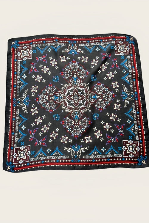 American Paisley Bandana Dark Grey