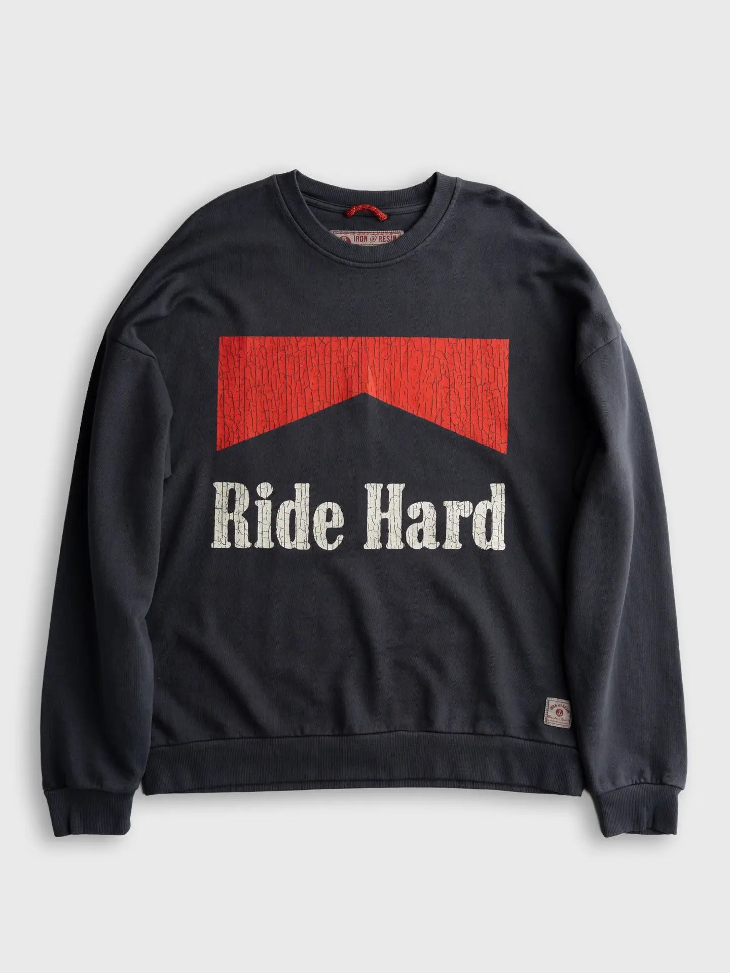 Ride Hard Crew Neck Charcoal