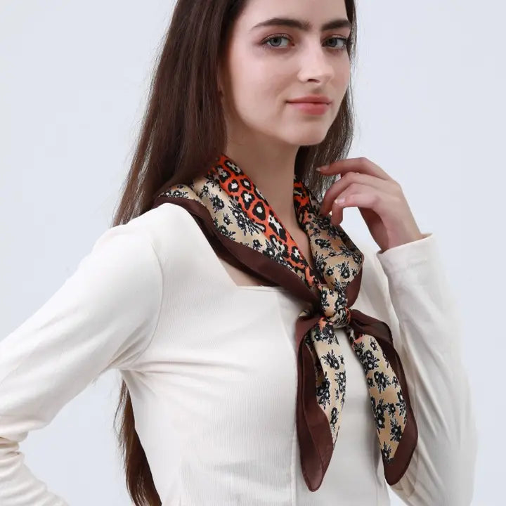 Leopard and Floral Bandana