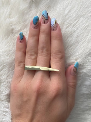 Brass Finger Bar RIng