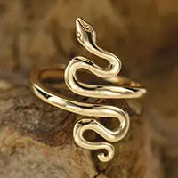 Bronze Snake Ring Adjustable