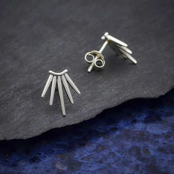 Starburst Sterling Post Earrings