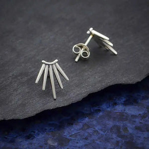 Starburst Sterling Post Earrings