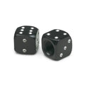 Dice Motorcycle Valve Caps Black