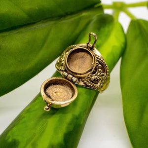 Brass Poison Ring