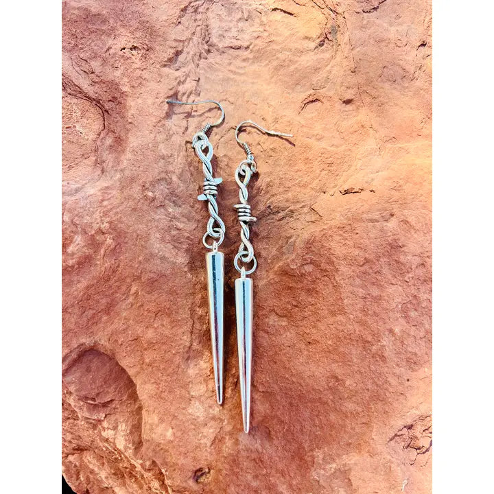 Barbed Wire Dangle Earrings