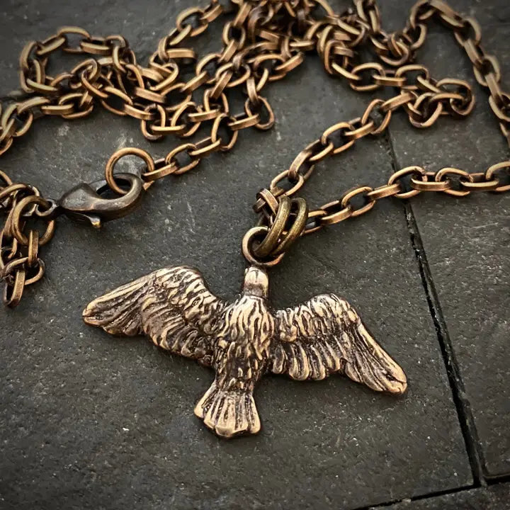 Brass Eagle Necklace