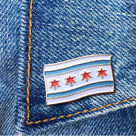 Chicago Flag Pin