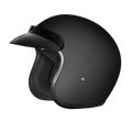 Cruiser Low Profile Open Face Helmet Dull Black