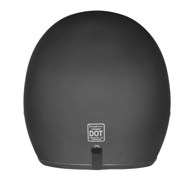 Cruiser Low Profile Open Face Helmet Dull Black