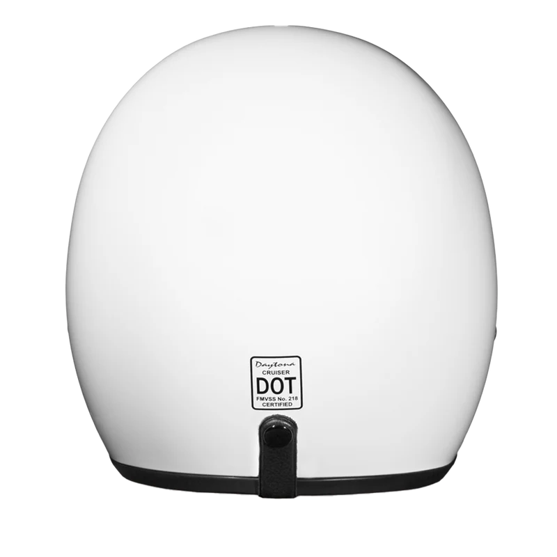Cruiser Low Profile Open Face Helmet White