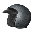 Cruiser Low Profile Open Face Helmet Gunmetal Flake