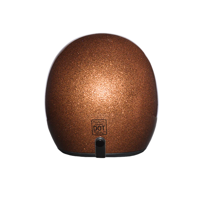 Cruiser Low Profile Open Face Helmet Rootbeer Flake