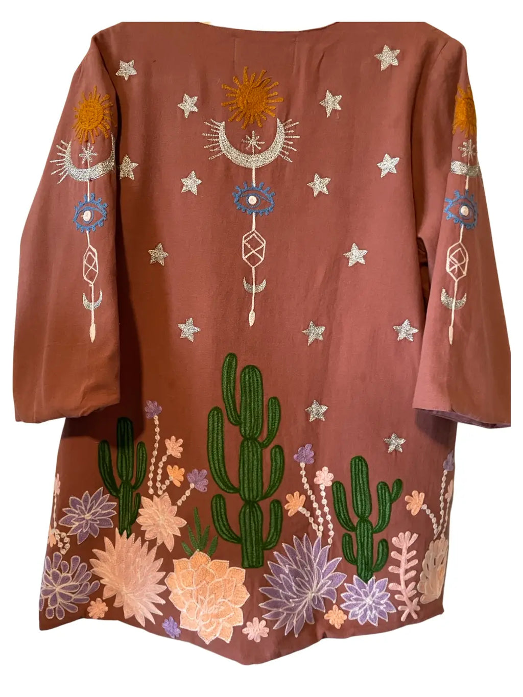 Embroidered Desert Jacket Terra Cotta