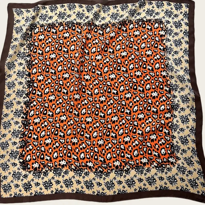 Leopard and Floral Bandana