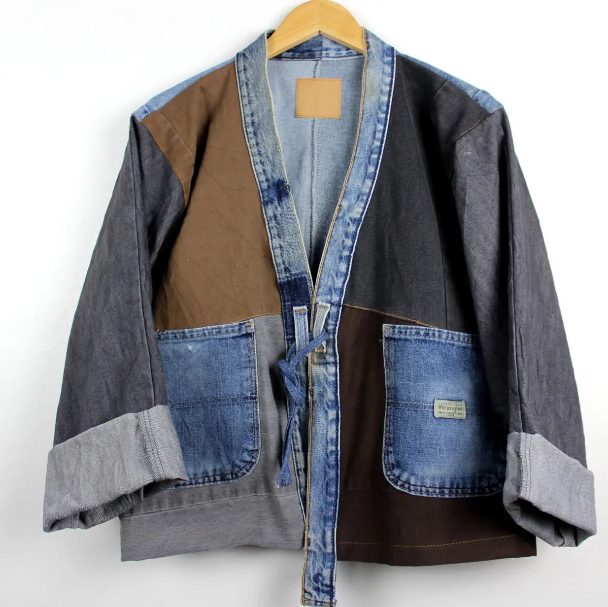 Upcycled Patchwork Denim Jacket