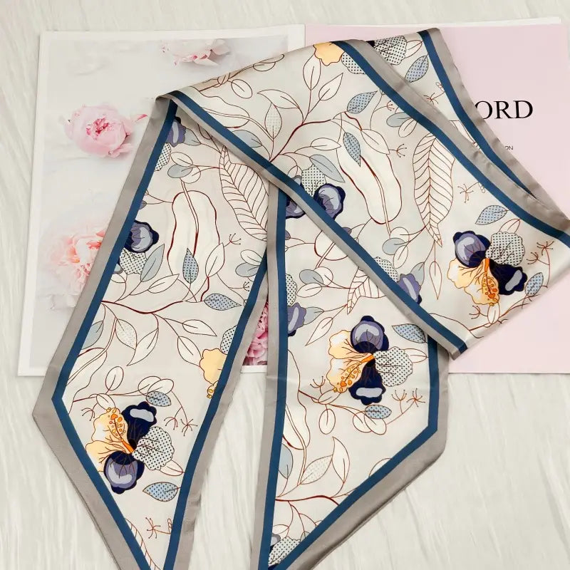 Skinny Scarf Botanical
